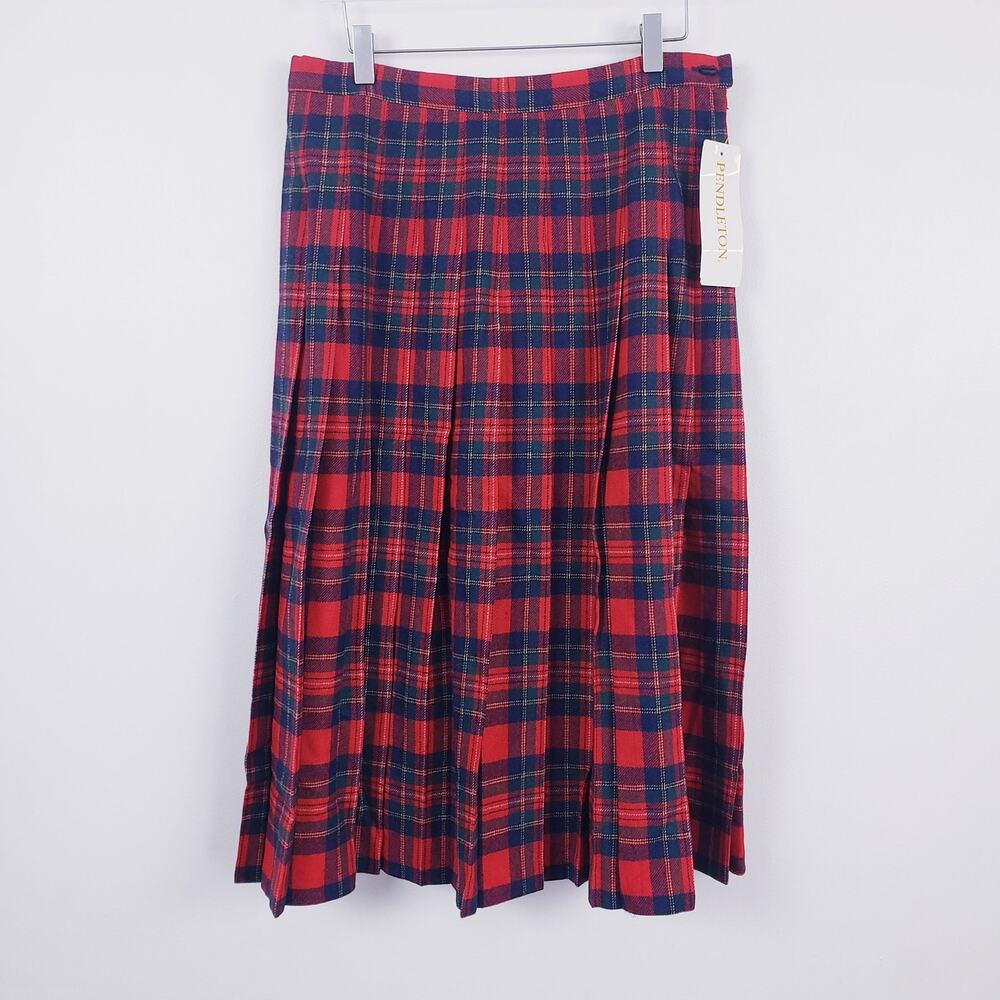 Vtg. Pendleton Authentic Royal Stewart Tartan Plaid Skirt 100% Wool U.S.A. NWT
